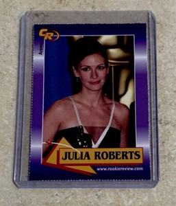 JULIA ROBERTS ROOKIE RARE 2003 CELEBRITY REVIEW Rookie Review Card #9 NM+