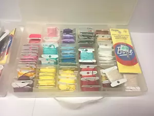 3 Sorting Boxes Vintage Embroidery Thread Kits - Needle Floss Misc - Picture 1 of 19