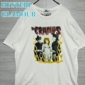 Hysteric Glamour x THE CRAMPS T-shirt White XL Size Used - Picture 1 of 10