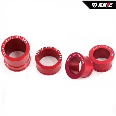 CNC Front & Rear Wheel Spacer Aluminum Spacers Fit HONDA CRF250R CRF450R 02-2020 - Image 1 of 4