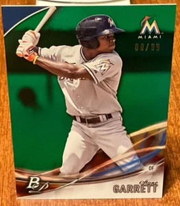 2016 Bowman Platinum Green Stone Garrett #'d 00/99 Frozenfractor Thawed Error! - Picture 1 of 3