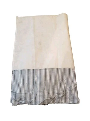 Винтажный Ralph Lauren синий многоцветный в полоску королева размер кровати юбка разделенные углы - Изображение 1 из 4