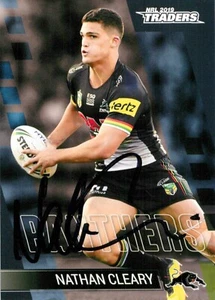 Signed 2019 Penrith Panthers NRL TLA Traders Card - Nathan Cleary - Bild 1 von 3
