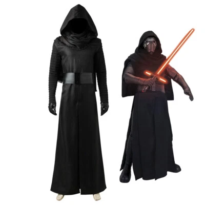 Star Wars 7 The Force Awakens Kylo Ren Costume Cosplay Suit Ver1 Men's Outfit - Image 1 of 4