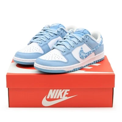 DH4401-101 Nike Dunk Low Essential Paisley Pack Worn Steel Blue White (Women's) - Image 1 of 4