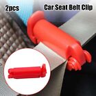 2PCS Car Seat Belt Clip Fastener Safety Belt Buckle Elasticity Reducer Adjuster