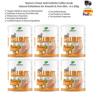 Nature's Finest Anti-Cellulite Coffee Scrub - Natural Exfoliate & Firm Skin x6 - Picture 1 of 6
