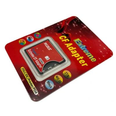 Adaptador de tarjeta de memoria flash compacta SDXC SDHC SD a tipo I tarjeta CF para cámara - Imagen 1 de 4