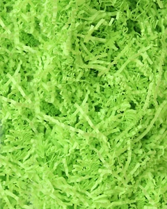 Soft & Thin Cut Crinkle Paper Shred Filler (1 LB) - Lime Green - Picture 1 of 5