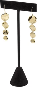 Set of 24 Earring Black Velvet T-Bar Displays 2 ½" x 5 ¾” T-Bar Hoop Post Dangle - Picture 1 of 2