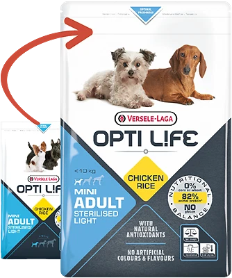 VERSELE-LAGA Opti Life Adult Light Mini 7,5kg - mit Huhn - für kleine Rassen - Bild 1 von 4