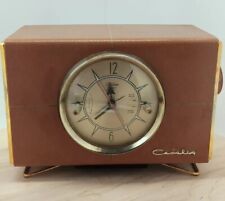 vtg mcm 1950 model jc-6 bn crosley clock radio tube type non working clock raido