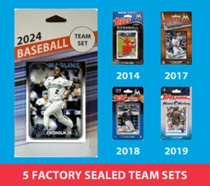 2024 Topps Series 1 Miami Marlins Team Set MultiPack 2019 2018 2017 2014 Yelich - Picture 1 of 1