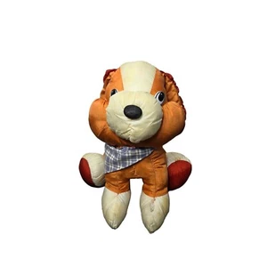 Juguete de peluche de colección TB Trading Co. marrón para perro suave peluche pañuelo a cuadros de colección - Imagen 1 de 9