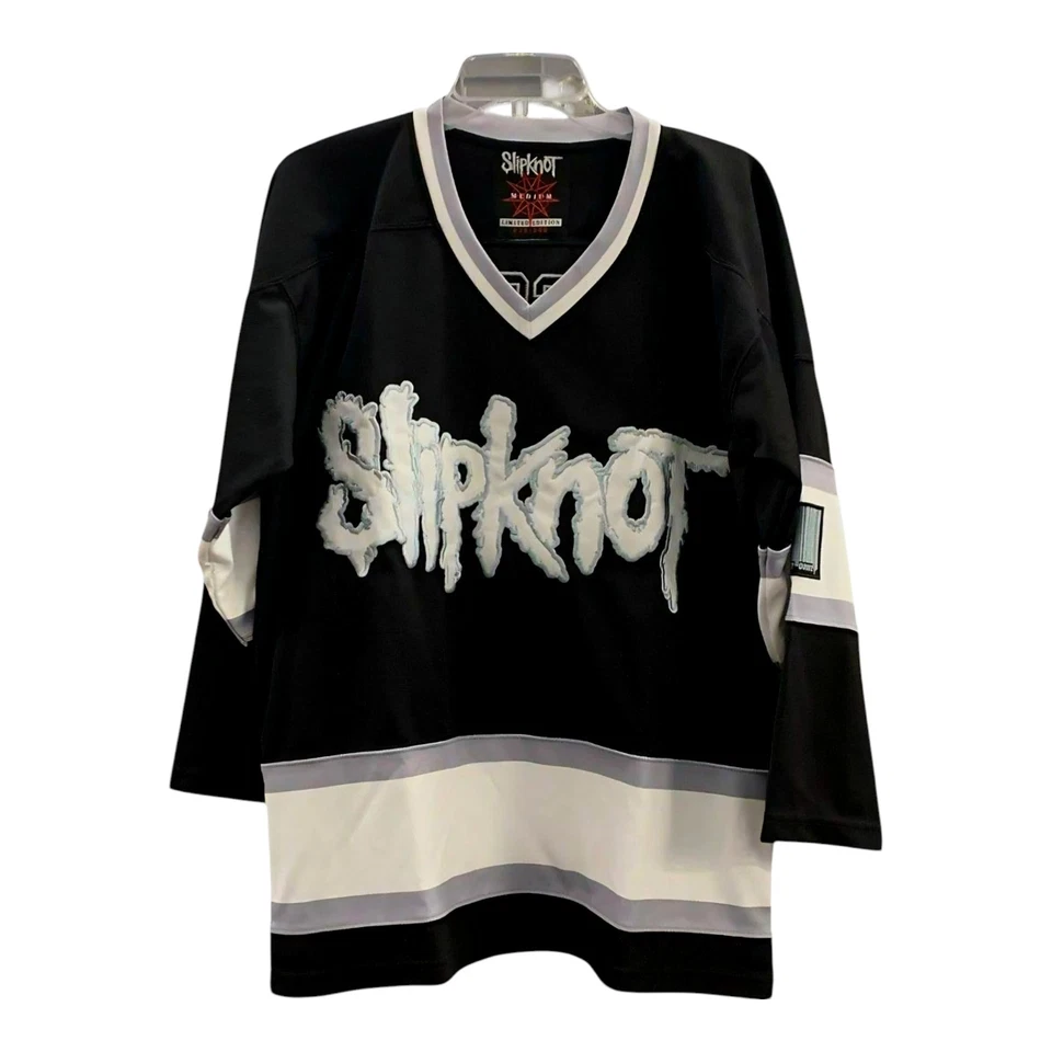 Slipknot Maggot Hockey Jersey Limited 29/300 Mick Thomson Black Size Medium - Image 1 of 3