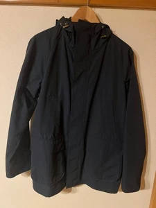 Barbour Bedale SL Hooded Jacket Navy Size 38 Polyester Modern Mountain Parka - Picture 1 of 6