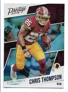 Chris Thompson 2018 Panini Prestige Xtra Points Blue #187 - Washington Redskins - Picture 1 of 2