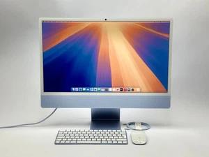 Apple iMac 24" M4 8-Core CPU 8-Core GPU 16 GB RAM 256 GB SSD BLAU 2024 - Bild 1 von 6