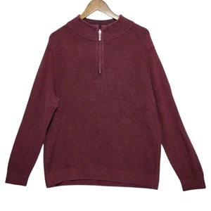 Tommy Bahama Reversible Pullover Sweater Men's XL Burgundy - Picture 1 of 8