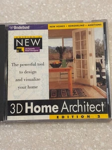 Broderbund 3D Home Architect Edition 2 Windows CD-ROM  - Picture 1 of 3
