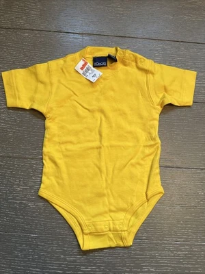Body Suit Vintage Honors Baby 100% Algodão Amarelo 6-9 meses - Imagem 1 de 3
