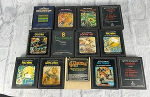 Vintage Atari 2600 Games Cartridges Lot - 13 Games Pac-Man Sky Diver Outlaw - Picture 1 of 8
