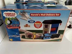 Learning Curve Wooden Thomas Train Harold’s Mail Delivery Set - Complete Bar 1 - Picture 1 of 15