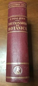 Diccionario de Botànica DR. P. Font Quer 1953 - Picture 1 of 1