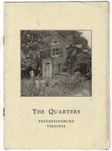 THE QUARTERS Fredericksburg, Virginia - SLAVE QUARTERS - R.A. Kishpaugh, 1920s - Imagen 1 de 1
