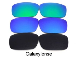 Galaxy Ersatzgläser Für Oakley Splinter Schwarz/Blau/Grün Polarisiert 3 Paar - Picture 1 of 5