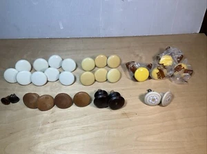 Lot Vintage Cabinet Dresser Drawer Knobs .75”-1.75” (29 Total) - Picture 1 of 16