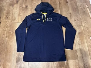 Nike Dri-FIT Men’s Medium Michigan Wolverines Team Issued Hoodie On Field - Picture 1 of 5