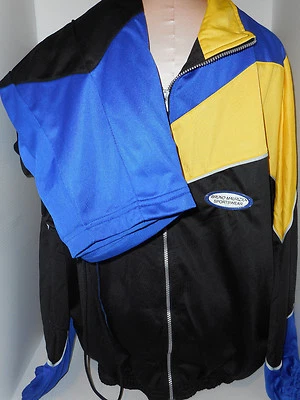 Jaqueta masculina Brunco Maurizio ciclismo bicicleta corrida terno jogging tamanho XL preta - Imagem 1 de 4