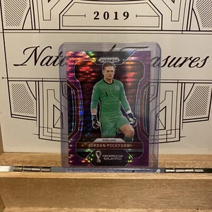 2022-22 PRIZM WORLD CUP JORDAN PICKFORD BREAKAWAY PURPLE ENGLAND /35 - Picture 1 of 2