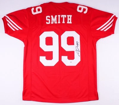 Camiseta deportiva firmada por Aldon Smith de los 49ers de San Francisco (certificado de autenticidad PSA) 2012 Pro Bowl Linebacker Foto 1 de 4