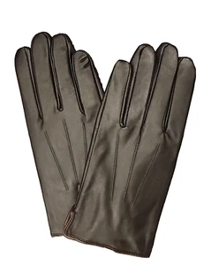 Ambesi Men's Touchscreen Fleece Lined Leather Winter Gloves, Black S M L - Picture 1 of 3