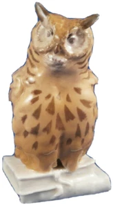 Antique 19thC Meissen Porcelain Owl Bird Figurine Figure Porzellan Eule Figur - Picture 1 of 11