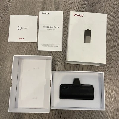 iWALK Mini Portable Charger for iPhone with Built in Cable[Upgraded], Black  - Image 1 of 4