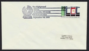 The Highground Station-Sept 18, 1993 Pictorial Postmark **ANY 5=FREE SHIPPING** - Picture 1 of 1
