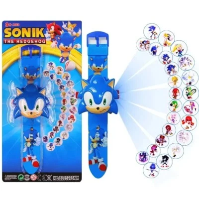 Sonic The Hedgehog Projector Watch, Sonic With 24 Pictures .New, Without Box