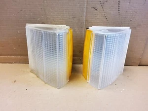 1977-1979 Mercury Cougar Corner Marker Turn Signal Light Lens SET PAIR OEM NICE! - Picture 1 of 12