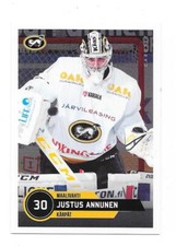 2020-21 Finnish CardSet #85 Justus Annunen Kärpät, Colorado Avalanche, Eagles