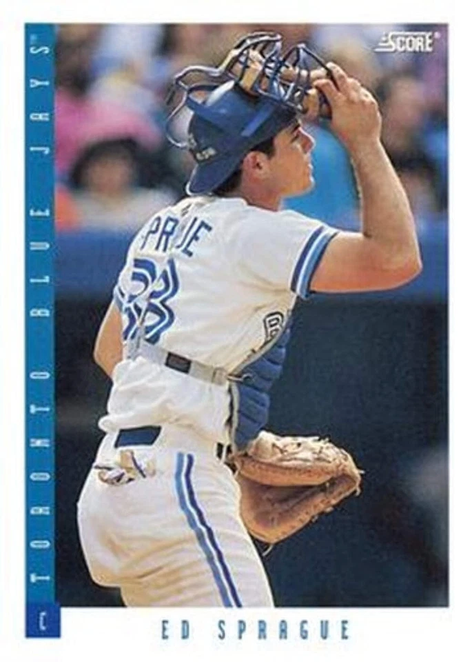 #214 Ed Sprague - Toronto Blue Jays - 1993 Score Baseball - Image 1 of 1