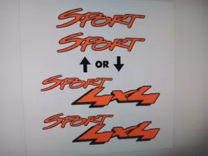 SPORT or SPORT 4X4 Decals to fit 1999-2003 F150 (PAIR) - Choice of color - Picture 1 of 15