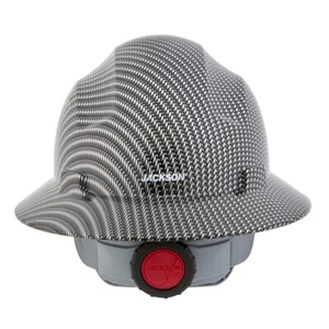 Jackson Safety Blockhead® Fg Full Brim Hard Hat, 4 Point 370 Speed Dial, Vented - Picture 1 of 12