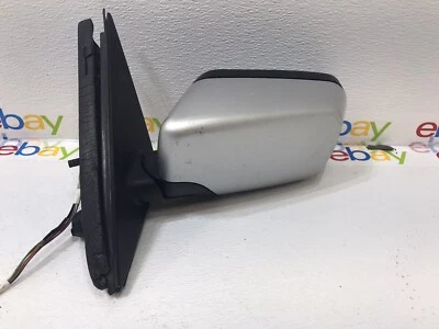 2001-2003 BMW 525i 530i Left Driver Side View Exterior Door Mirror 8 Wire Silver - Image 1 of 4