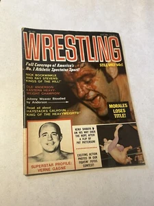 April 1974 Wrestling Magazine Verne Gagne Pedro Morales Cover Vintage - Picture 1 of 6