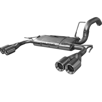 FOX Sportauspuff Smart Forfour 454 - rechts links je 2 x 80mm mit Absorber - Bild 1 von 4