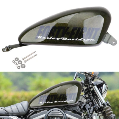 3.8 Gallon Gas Fuel Tank For Harley Sportster 883 1200 Forty Eight Custom 07-23 Foto 1 de 4
