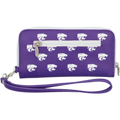 Women's Kansas State Wildcats Zip-Around Wristlet Wallet Cover
